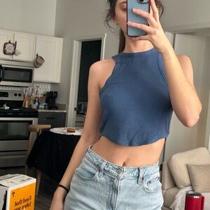 Blue Lululemon halter Top